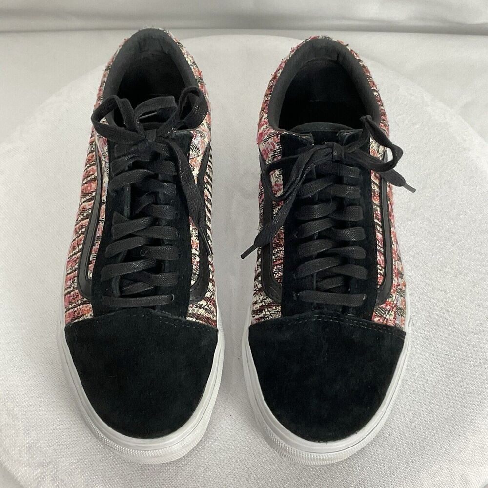 Vans Old Skool DX Woven Tapestry Fabric & Suede Men’s Sz 7/ Women’s Sz 8.5